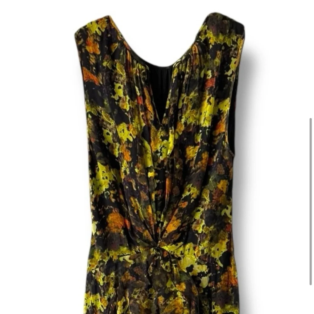 RICHARD CHAI BERGDORF GOODMAN DESIGNER LUXURY HI FASHION SILK FLORAL DRESS SZ 6 - Picture 2 of 6